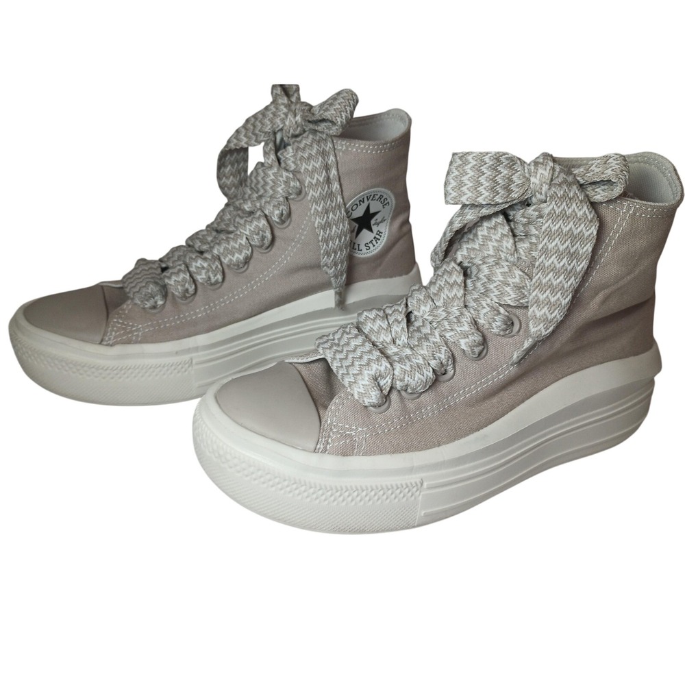 Converse Chuck Taylor All Star Move Platform High Top Papyrus Beige Women's 7.5